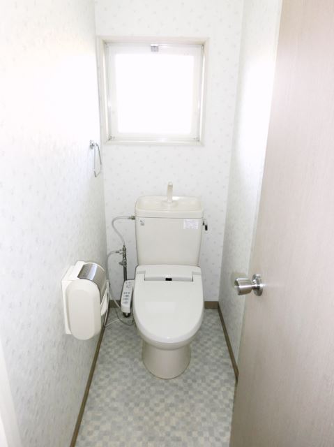 Toilet. It has been changed to warm water washing toilet seat