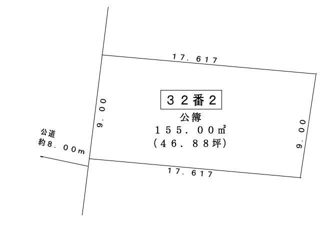 Compartment figure. Land price 9,376,000 yen, Land area 155 sq m