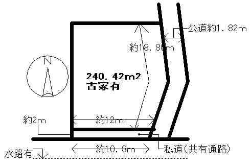 Compartment figure. Land price 8.5 million yen, Land area 240.42 sq m
