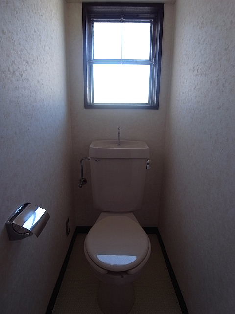 Toilet. I settle down and have a window in the toilet