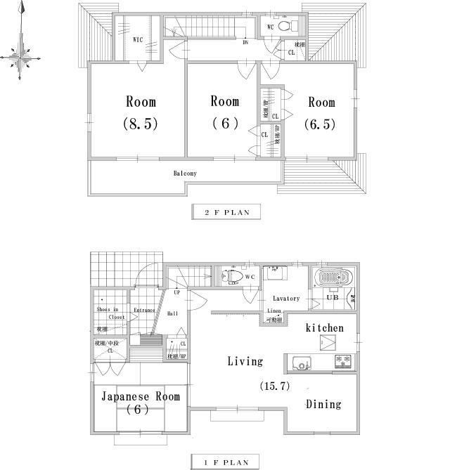 Floor plan. 32.7 million yen, 4LDK, Land area 132.25 sq m , Building area 107.66 sq m plan view