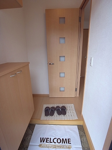 Entrance. Also cupboard you can up and down plenty of storage. 