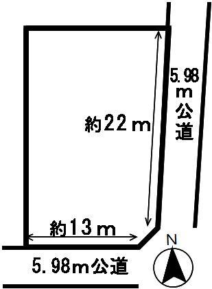 Compartment figure. Land price 25 million yen, Land area 324 sq m