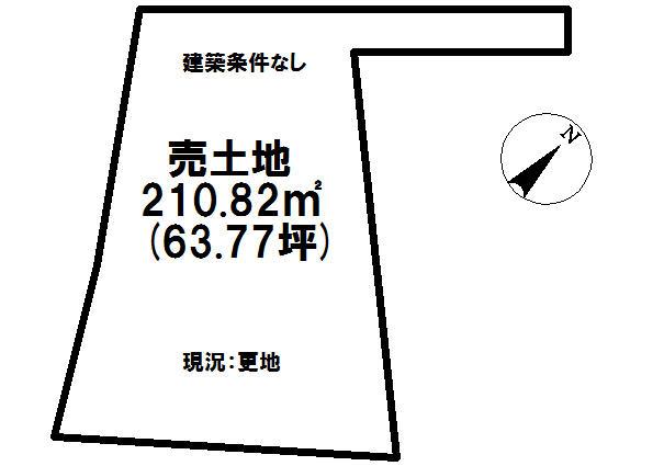 Compartment figure. Land price 9.4 million yen, Land area 210.82 sq m