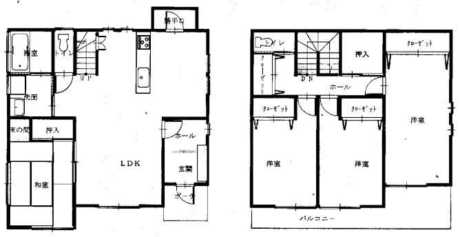 Floor plan. 21 million yen, 4LDK, Land area 220.09 sq m , Building area 117.58 sq m