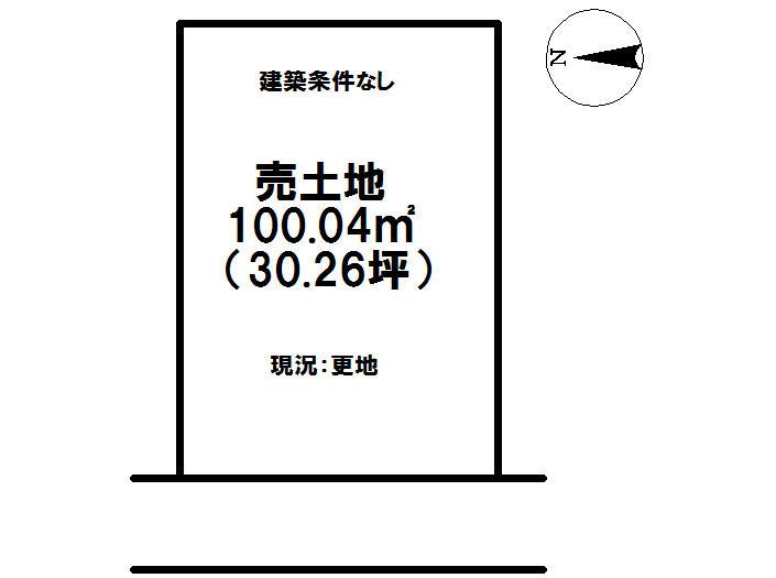 Compartment figure. Land price 4.84 million yen, Land area 100.04 sq m