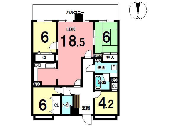 Floor plan. 4LDK, Price 13.8 million yen, Occupied area 81.78 sq m , Balcony area 13.02 sq m site (November 2013) Shooting