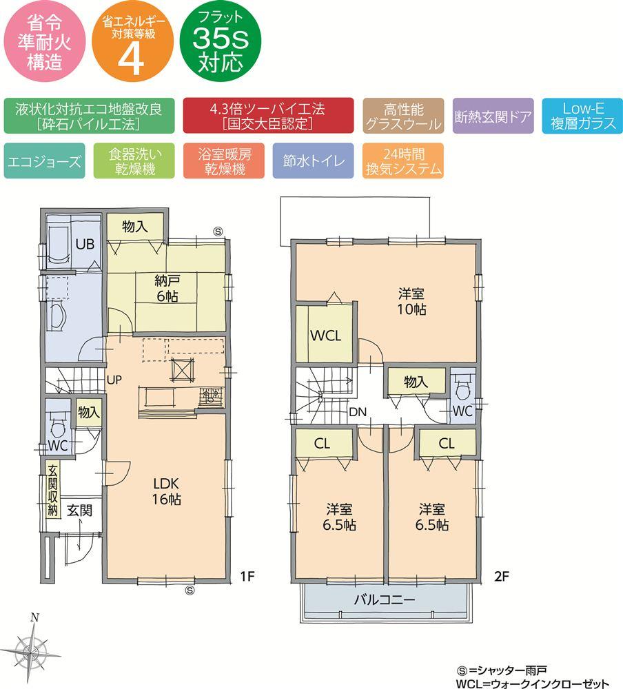 Floor plan. (B), Price 27.3 million yen, 3LDK+S, Land area 132.58 sq m , Building area 110.15 sq m