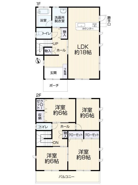 Floor plan. 19,800,000 yen, 4LDK, Land area 158.8 sq m , Building area 116.75 sq m