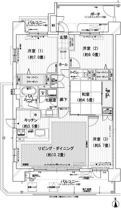 Floor: 4LDK, occupied area: 88 sq m, Price: 26,600,000 yen ・ 27,800,000 yen