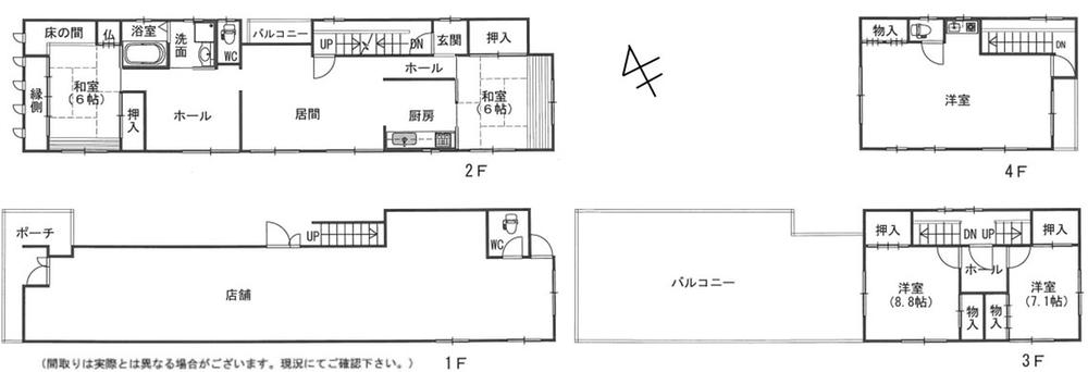 Floor plan. 31,800,000 yen, 5LDK, Land area 132.7 sq m , Building area 265.87 sq m