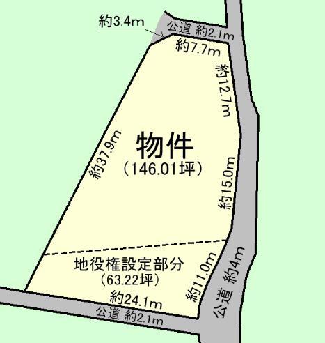 Compartment figure. Land price 19,800,000 yen, Land area 691.7 sq m
