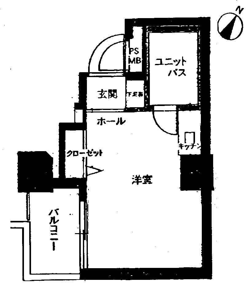 Floor plan. Price 2.2 million yen, Occupied area 13.63 sq m , Balcony area 2.94 sq m