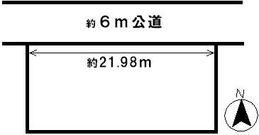 Compartment figure. Land price 7.38 million yen, Land area 257.09 sq m