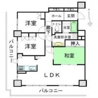 Floor plan. 3LDK, Price 44,800,000 yen, Occupied area 90.87 sq m