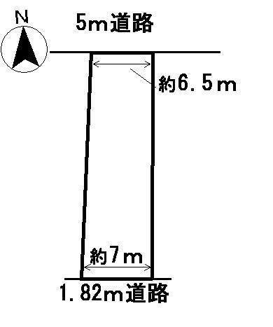 Compartment figure. Land price 9.5 million yen, Land area 169.97 sq m