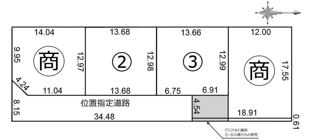 Compartment figure. Land price 11,010,000 yen, Land area 182.06 sq m