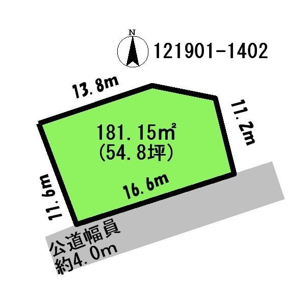 Compartment figure. Land price 6.5 million yen, Land area 181.15 sq m
