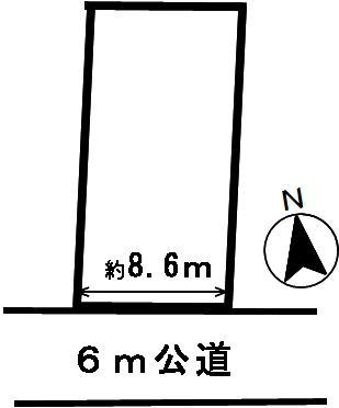 Compartment figure. Land price 17.8 million yen, Land area 158.87 sq m