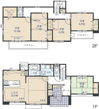 Floor plan. (C), Price 28.8 million yen, 5LDK, Land area 199.11 sq m , Building area 133.87 sq m