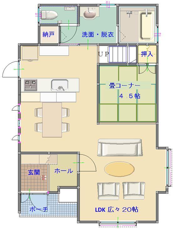 Floor plan. 24.5 million yen, 4LDK, Land area 150.01 sq m , Building area 109.53 sq m 1F