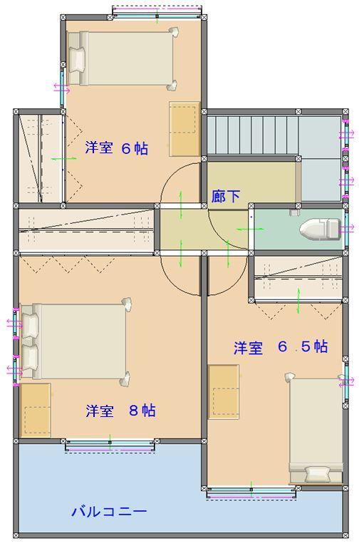 Floor plan. 24.5 million yen, 4LDK, Land area 150.01 sq m , Building area 109.53 sq m 2F