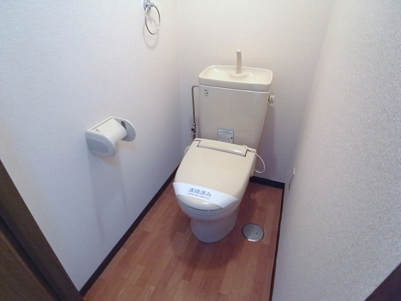 Toilet. Wide and clean toilet! 