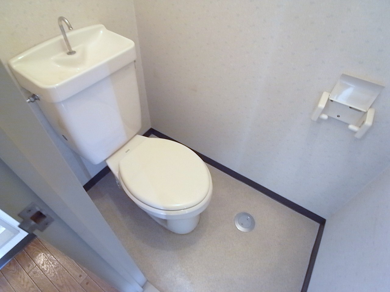 Toilet. Wide and clean toilet