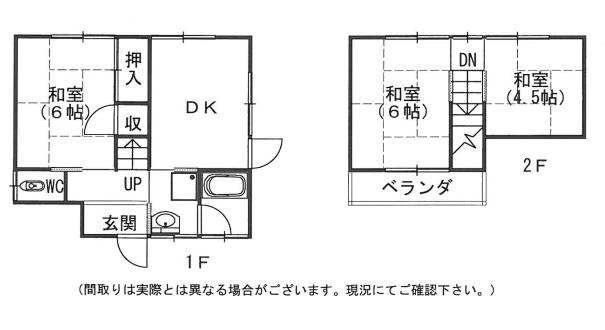 Floor plan. 3 million yen, 3DK, Land area 134.18 sq m , Building area 53.98 sq m