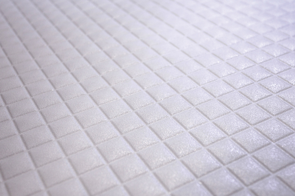 Bathing-wash room.  [Thermo Floor] Reduce the heat deprived from the sole of the foot by the heat-insulating layer, Making it difficult to feel the coldness. Quickly dry bath with mosaic pattern floor is always clean (same specifications)