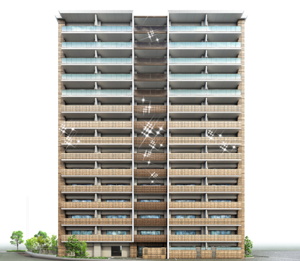 Buildings and facilities. Highly appropriate design of the city building plan. It is a total design design and attention to detail (Exterior view)