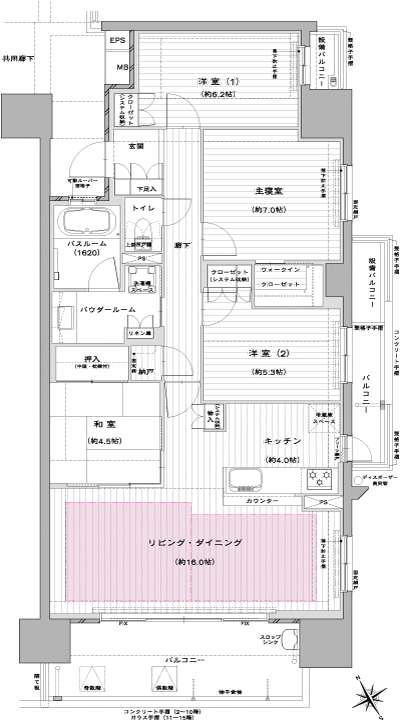 Floor: 4LDK + WIC + N, the occupied area: 95.54 sq m, Price: 33,400,000 yen ・ 36.5 million yen