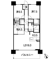 Floor: 3LDK + WIC + MC, occupied area: 84 sq m, Price: 25.6 million yen