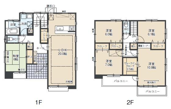 Floor plan. (C), Price 31,300,000 yen, 5LDK, Land area 165.31 sq m , Building area 133.65 sq m