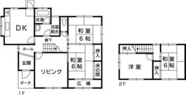 Floor plan. 11,980,000 yen, 5DK, Land area 255.5 sq m , Building area 98.05 sq m