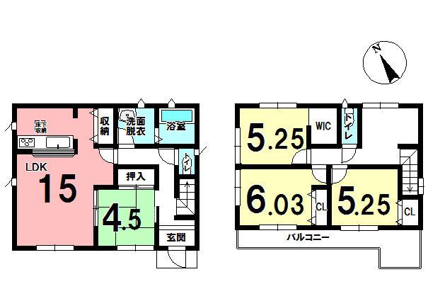 Floor plan. 17,900,000 yen, 4LDK, Land area 191.74 sq m , Building area 96.9 sq m