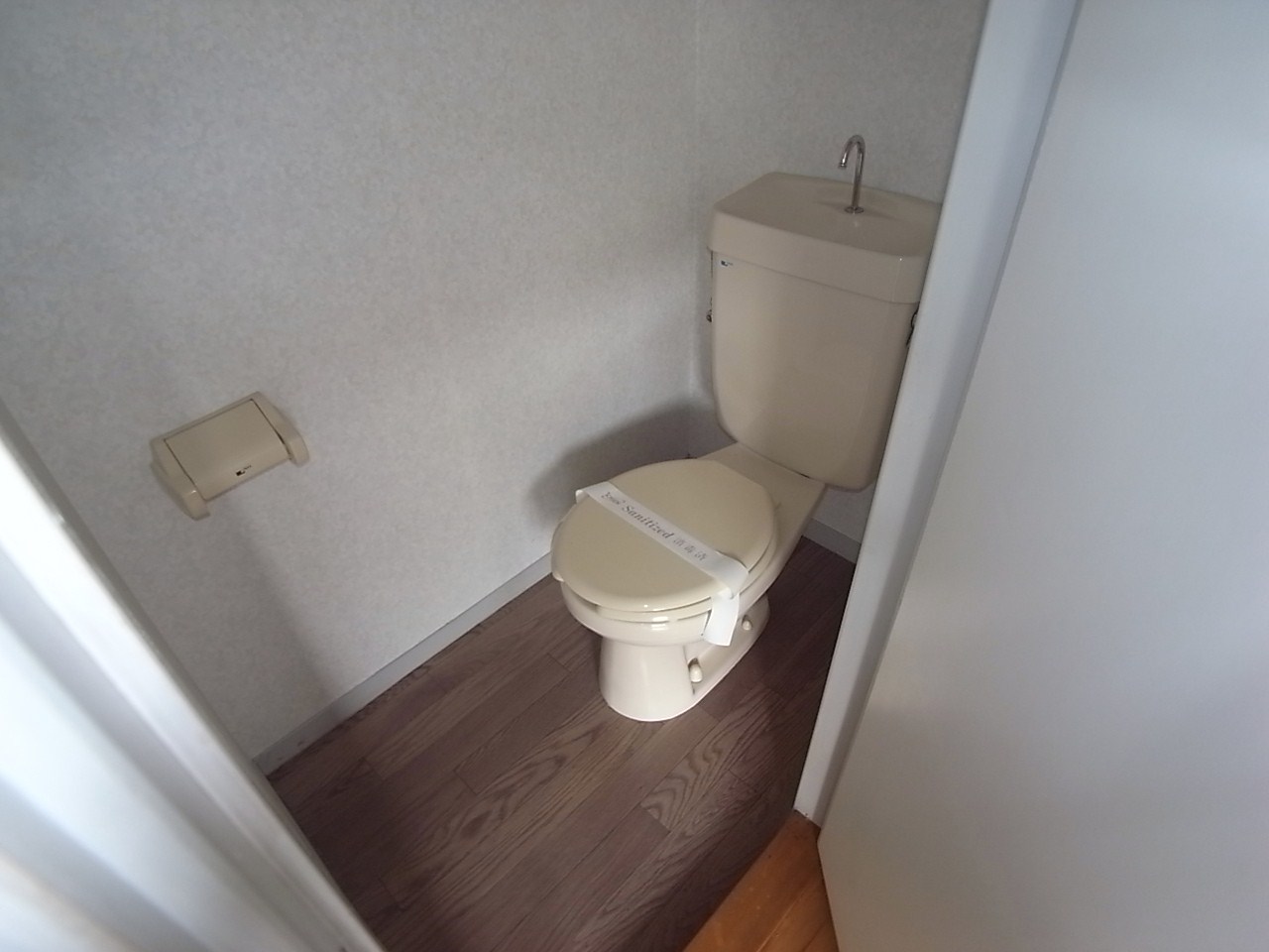 Toilet. Wide and clean toilet