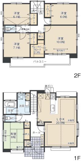 Floor plan. Forest of citizens 500m to Hashima park