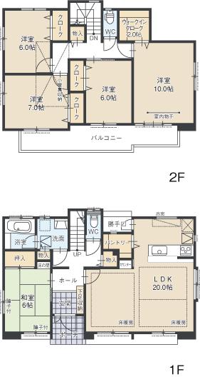 Floor plan. Forest of citizens 500m to Hashima park