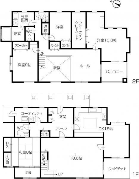 Floor plan. 39,980,000 yen, 4LDK+S, Land area 925.72 sq m , The building area is 213.55 sq m attractions there is a lot of housing