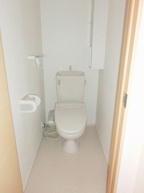 Toilet. Comfortable toilet with warm water washing toilet seat. 