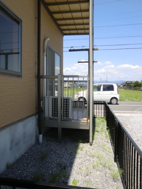 Balcony. Also dry well laundry on the veranda with rain