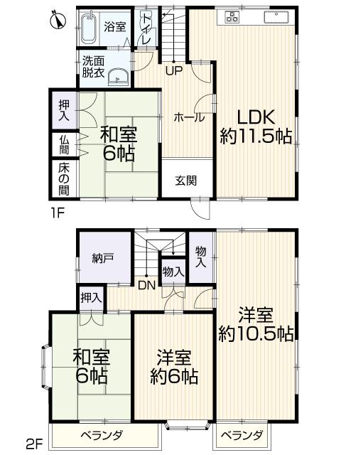 Floor plan. 8.8 million yen, 4LDK + S (storeroom), Land area 129.92 sq m , Building area 98.56 sq m