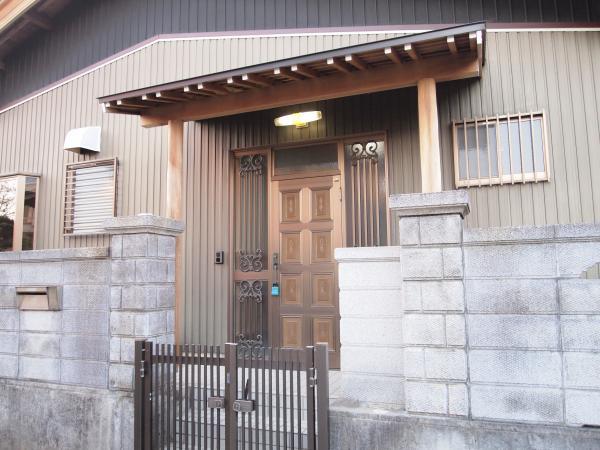 Entrance. House of face entrance