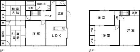 Floor plan. 17,900,000 yen, 6LDK, Land area 330.57 sq m , Building area 153.76 sq m floor plan