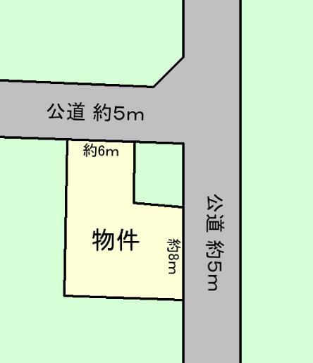 Compartment figure. Land price 2.2 million yen, Land area 143.86 sq m
