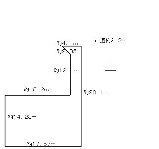 Compartment figure. Land price 15 million yen, Land area 276.88 sq m