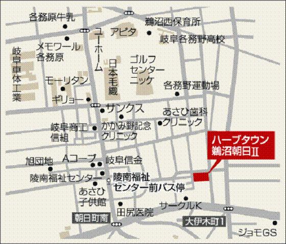 Local guide map. Access map image 1