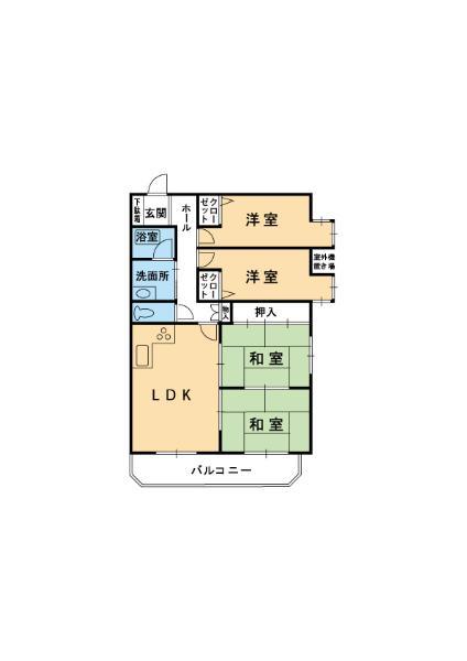 Floor plan. 4LDK, Price 7.98 million yen, Occupied area 75.86 sq m