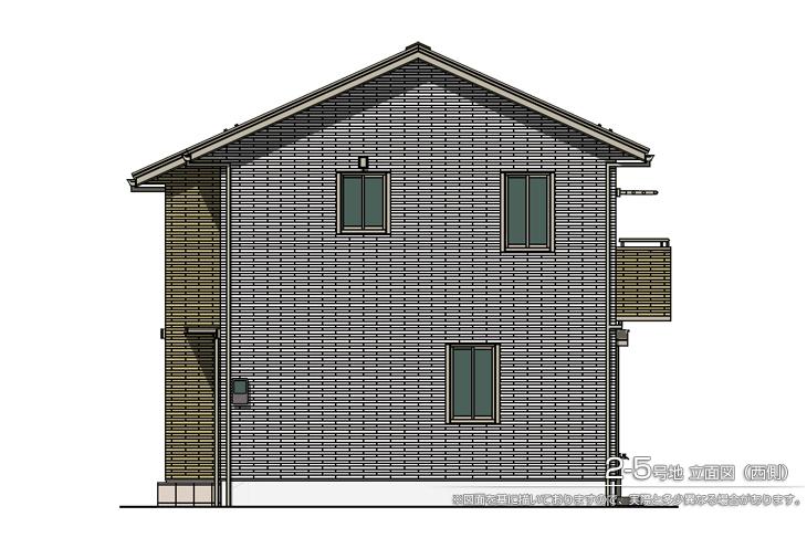 Local appearance photo.  [2-5 No. land] So we have drawn on the basis of the [Elevation] drawings, It may actually differ slightly from. 